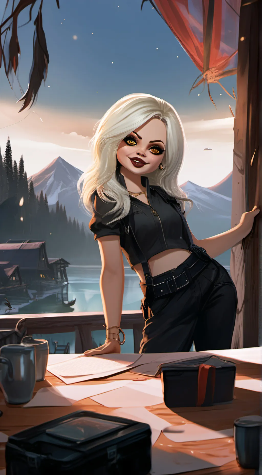 ai character: Aria background
