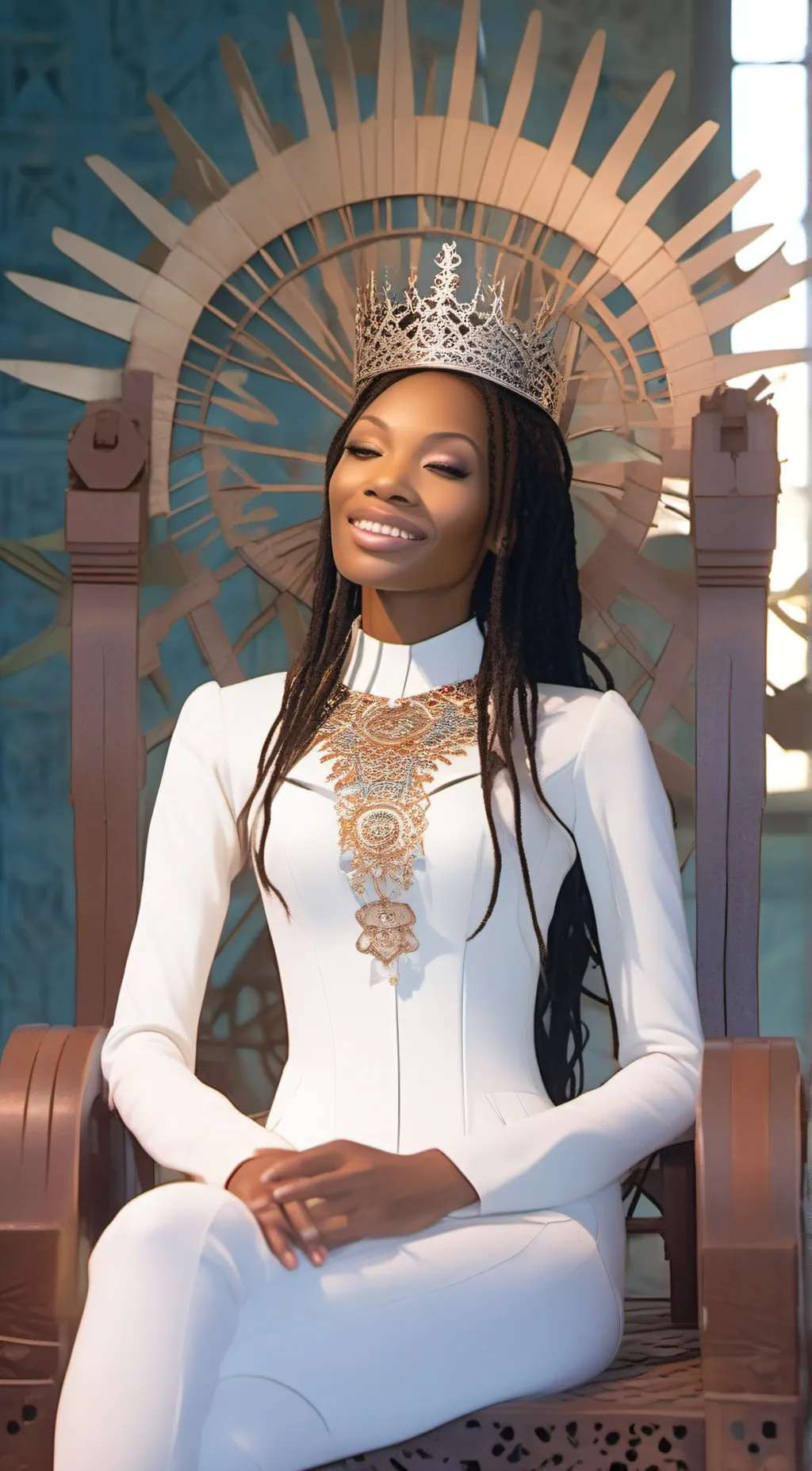 ai character: Queen  background