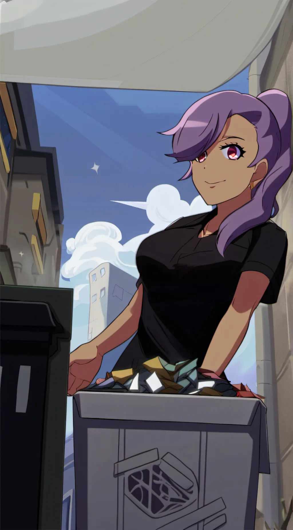 ai character: taking outthetrash background