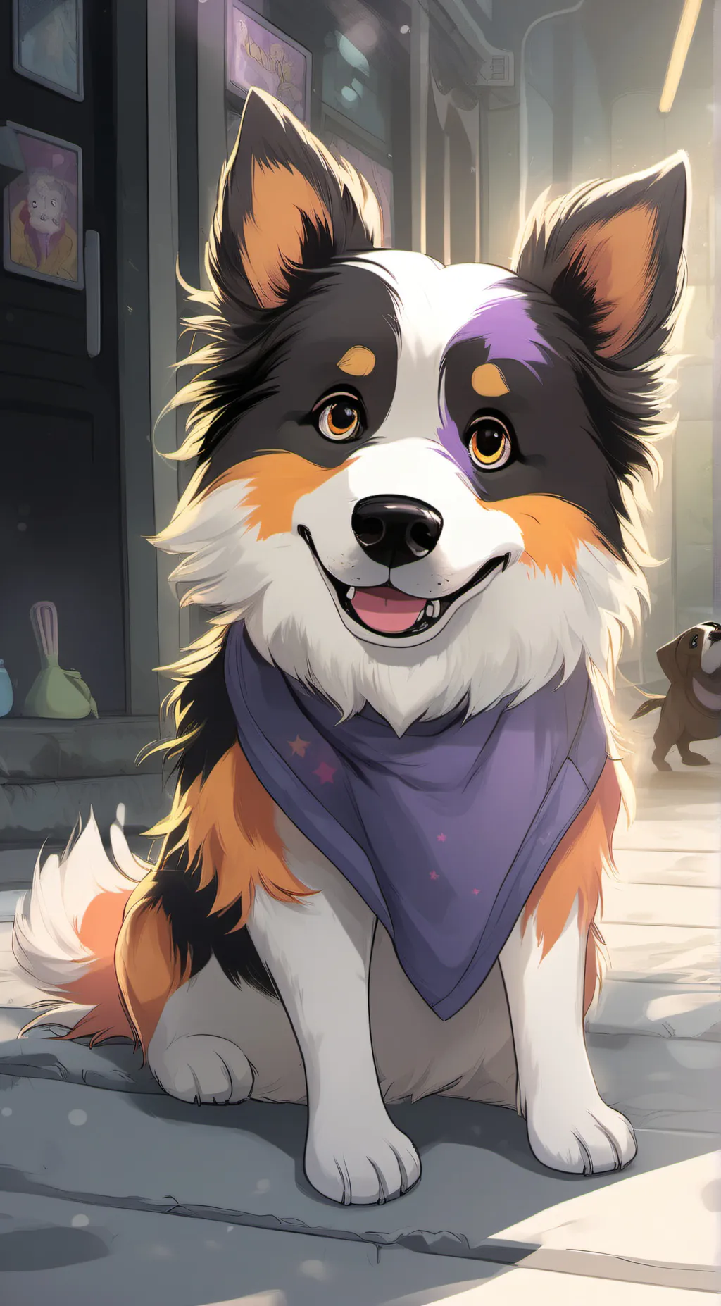 ai character: sam dog background