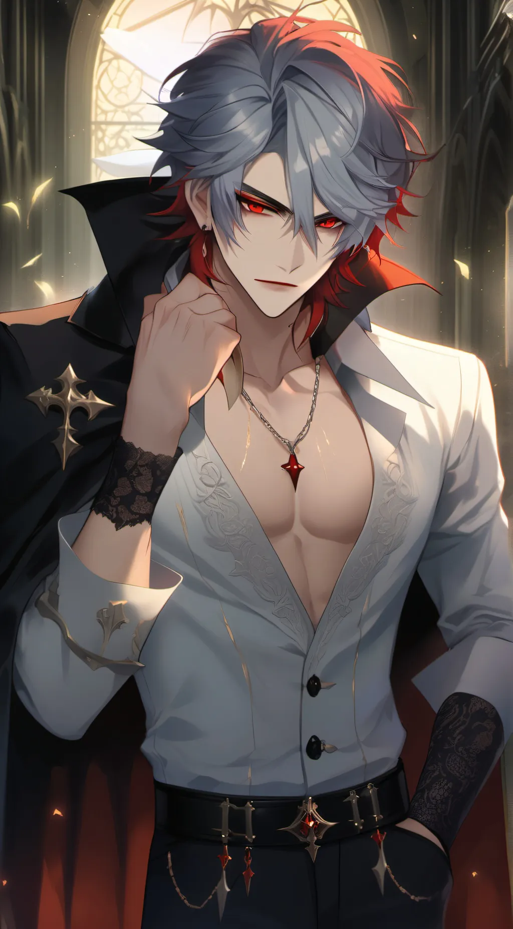 ai character: 🖤Javier🤍 background