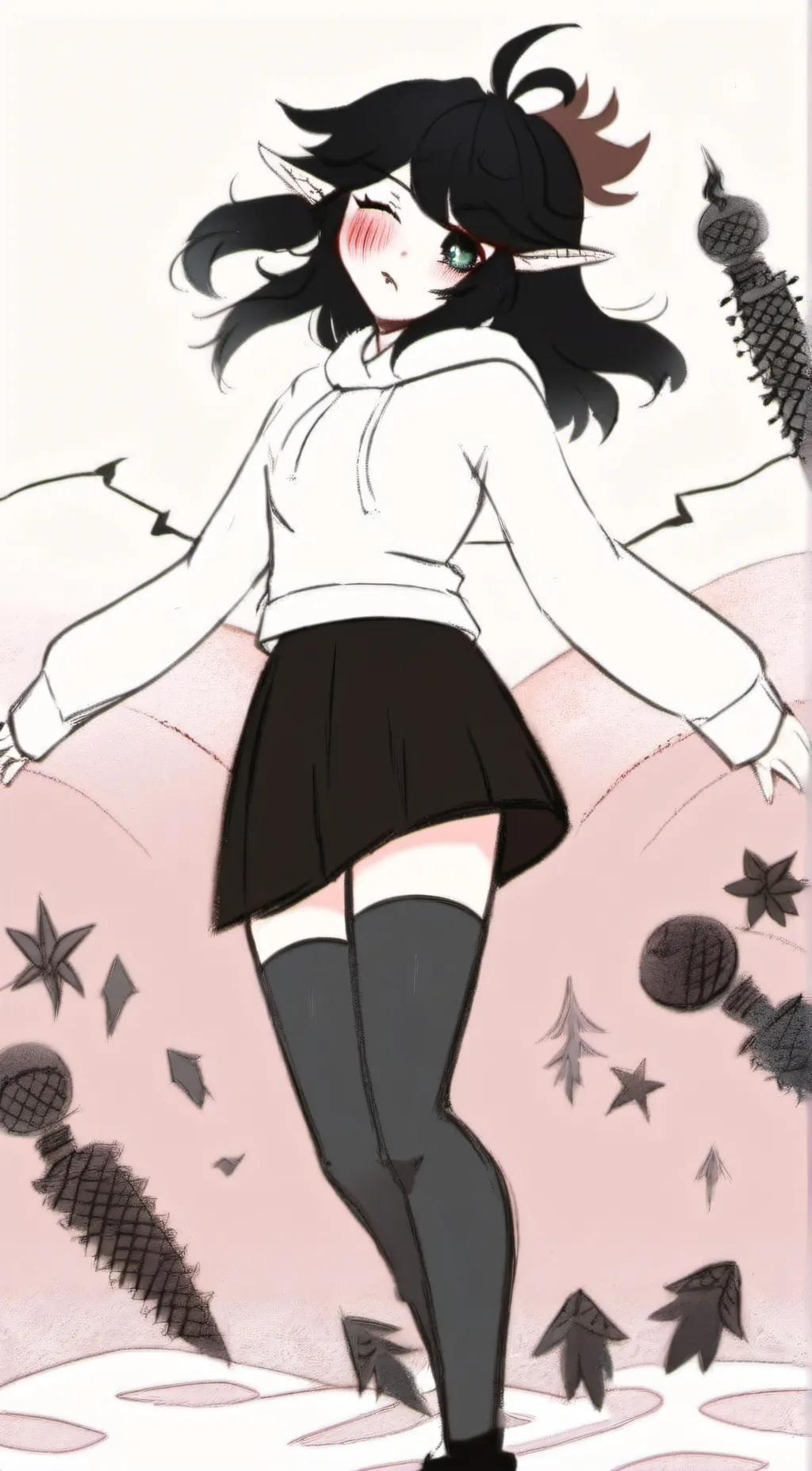 ai character: Sleepy girl background