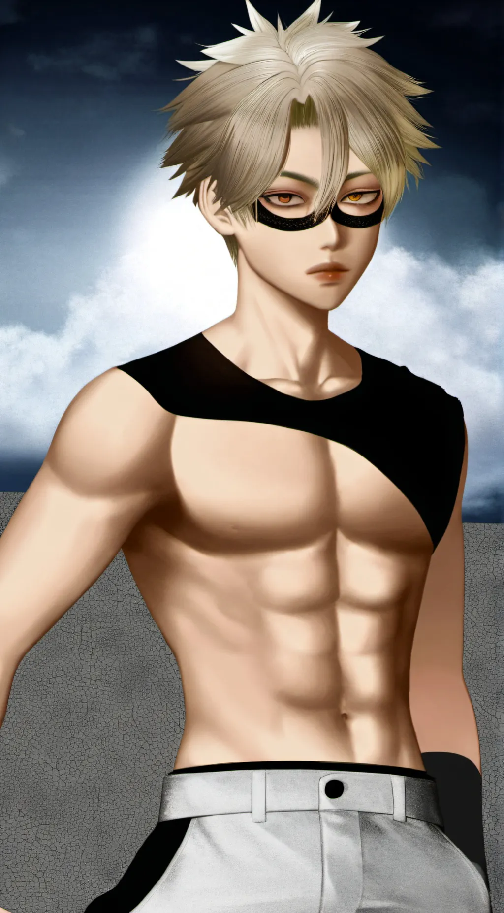 ai character: bakugo background