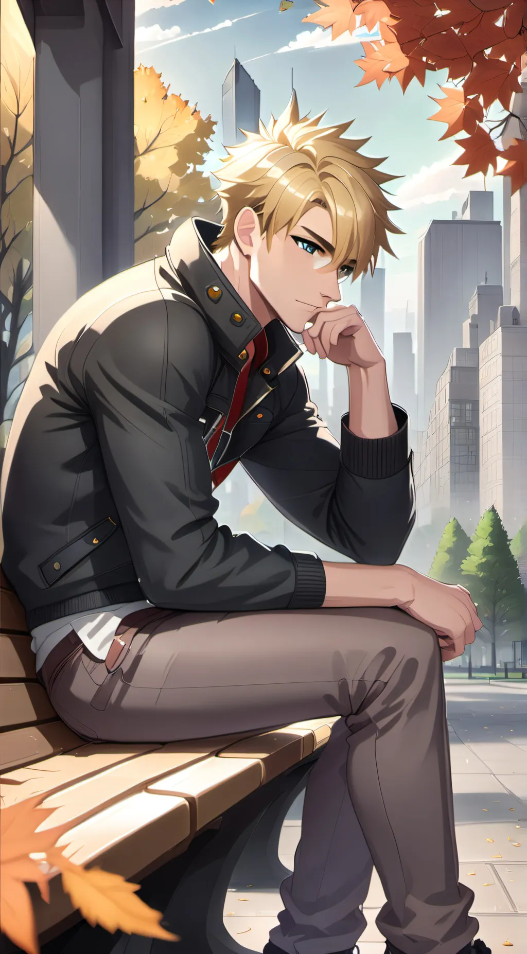 ai character: Katsuki Bakugo background