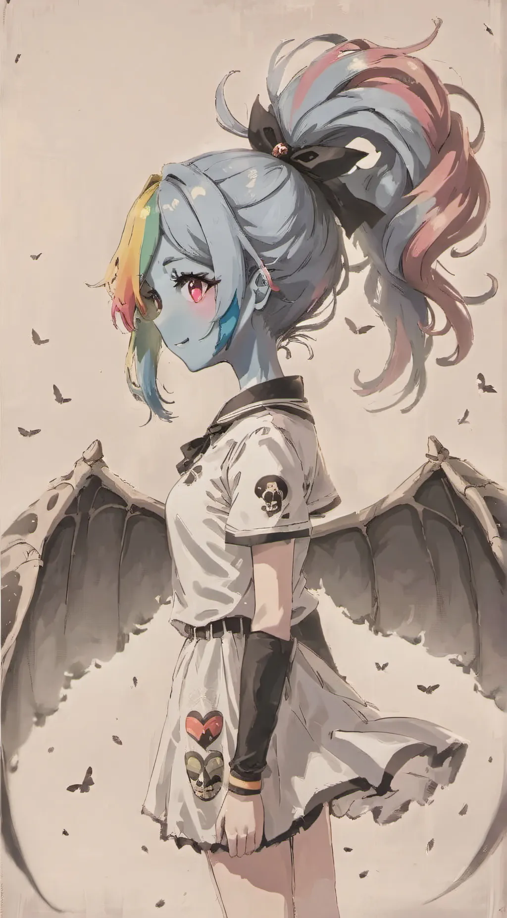 ai character: Rainbow dash background