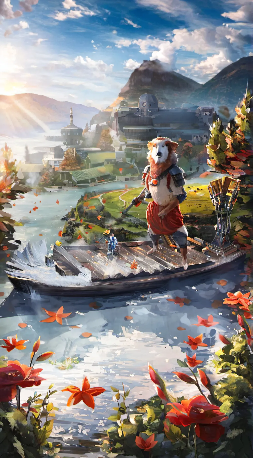 ai character: Scenery background