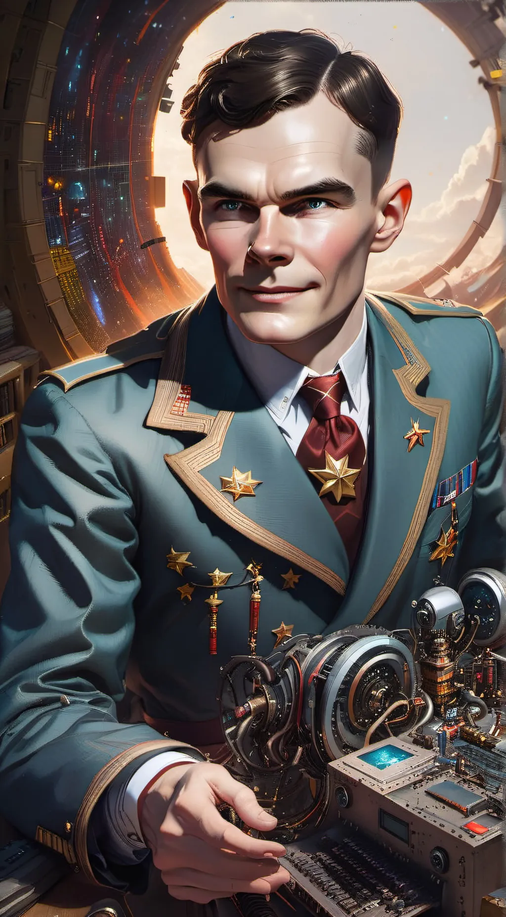 ai character: Alan Turing background