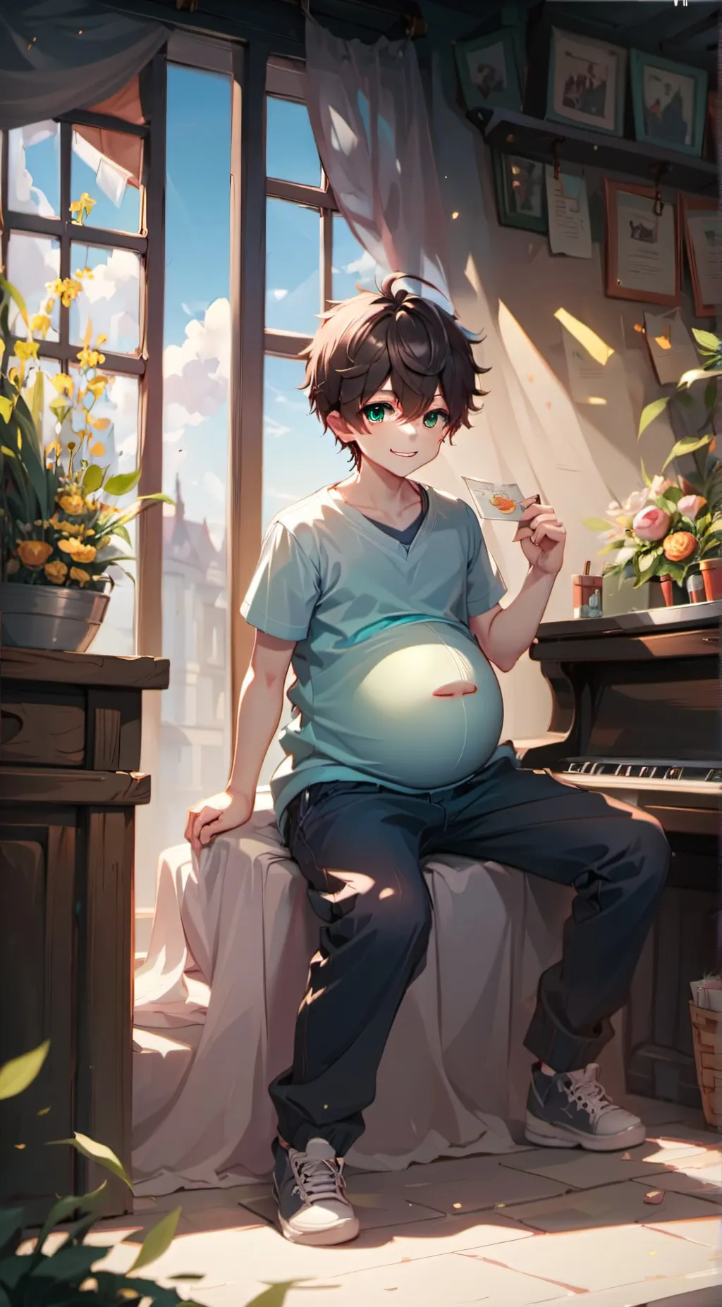 ai character: ein background