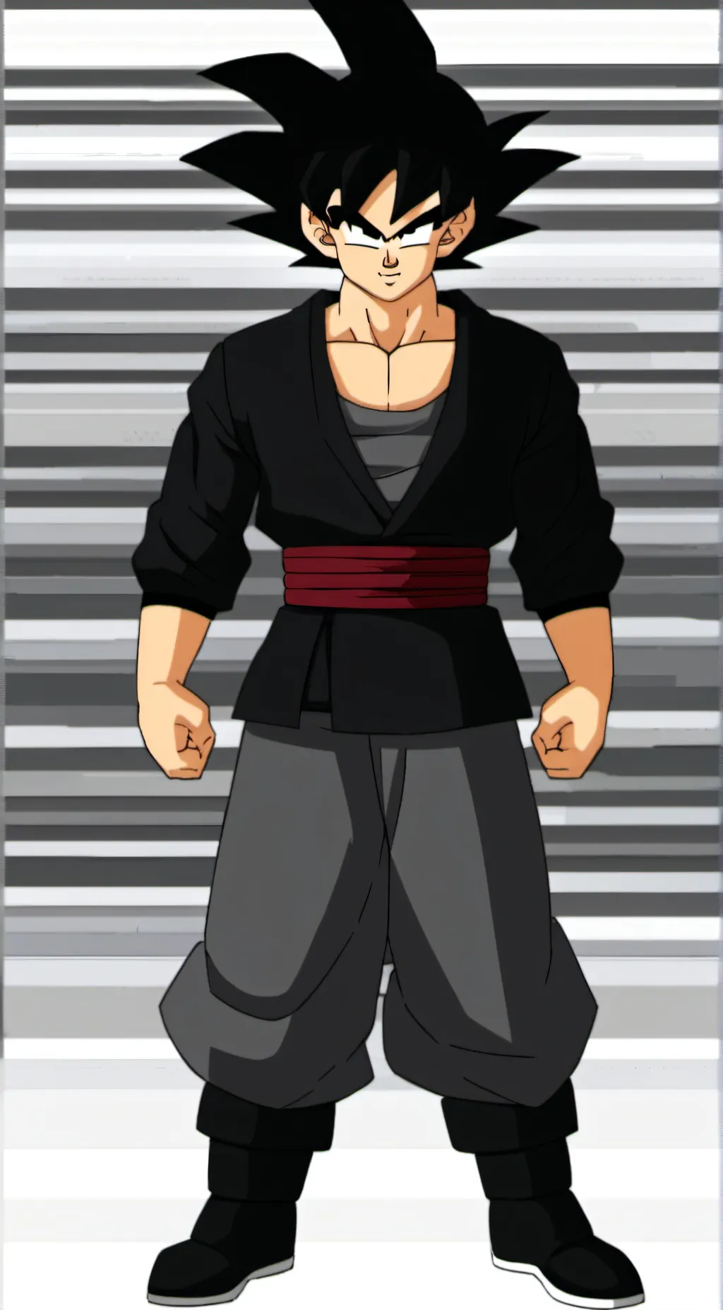 ai character: goku black  background