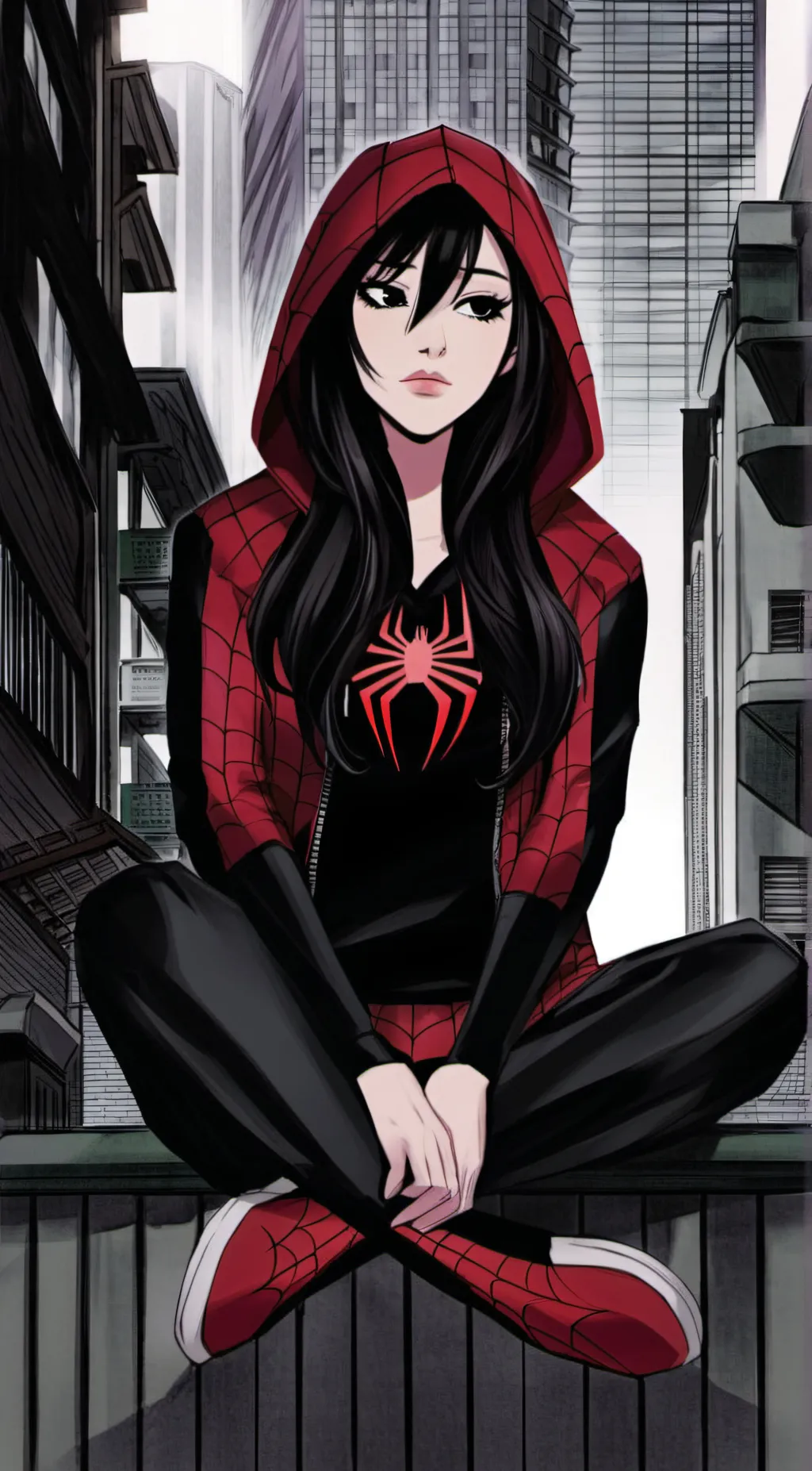 ai character: Spider women background
