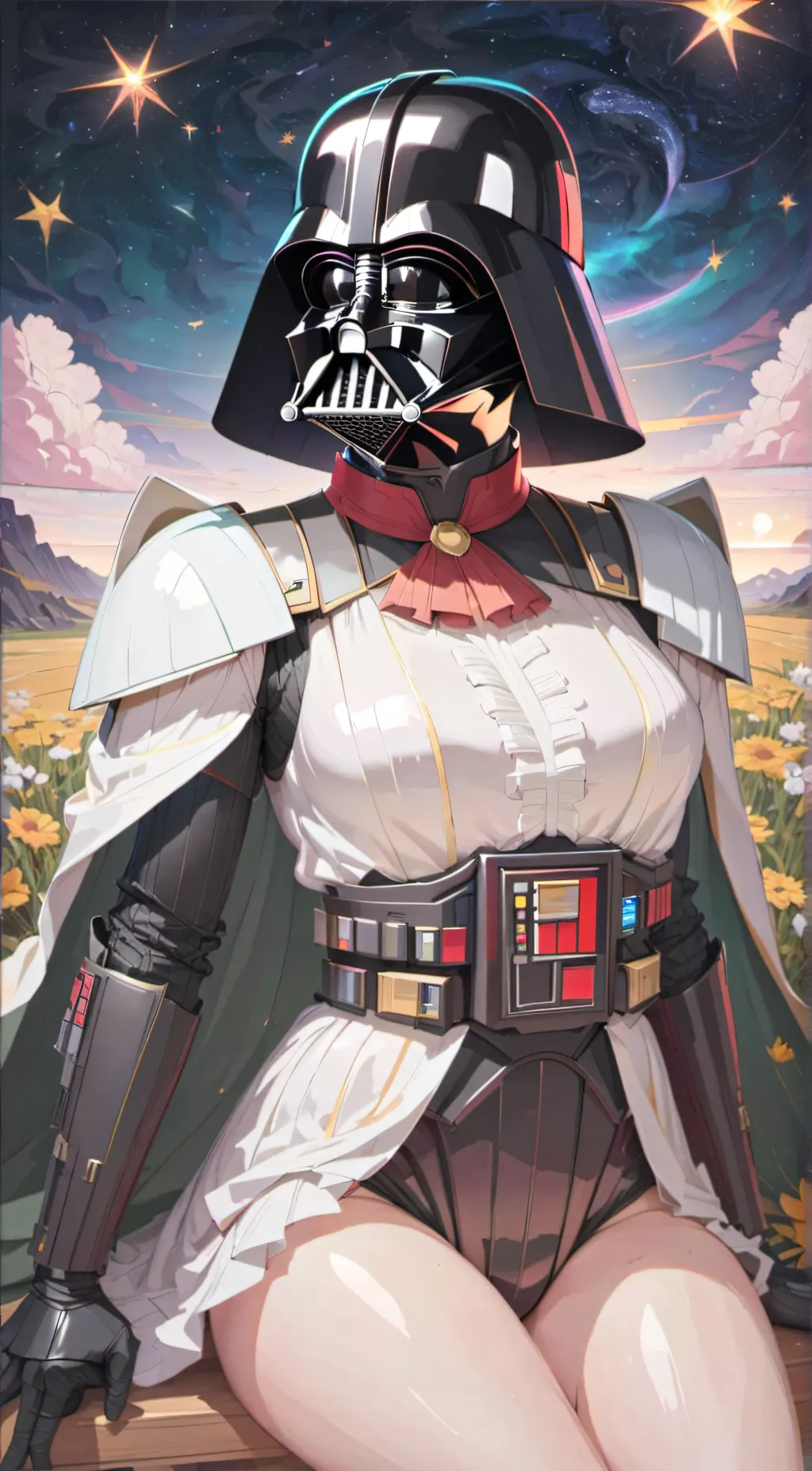 ai character: Darth vader (f) background