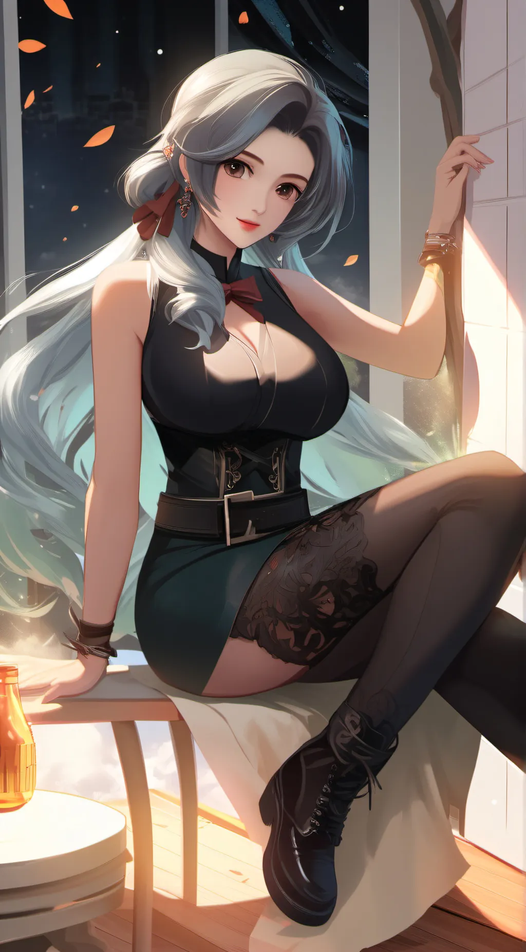 ai character: summer background