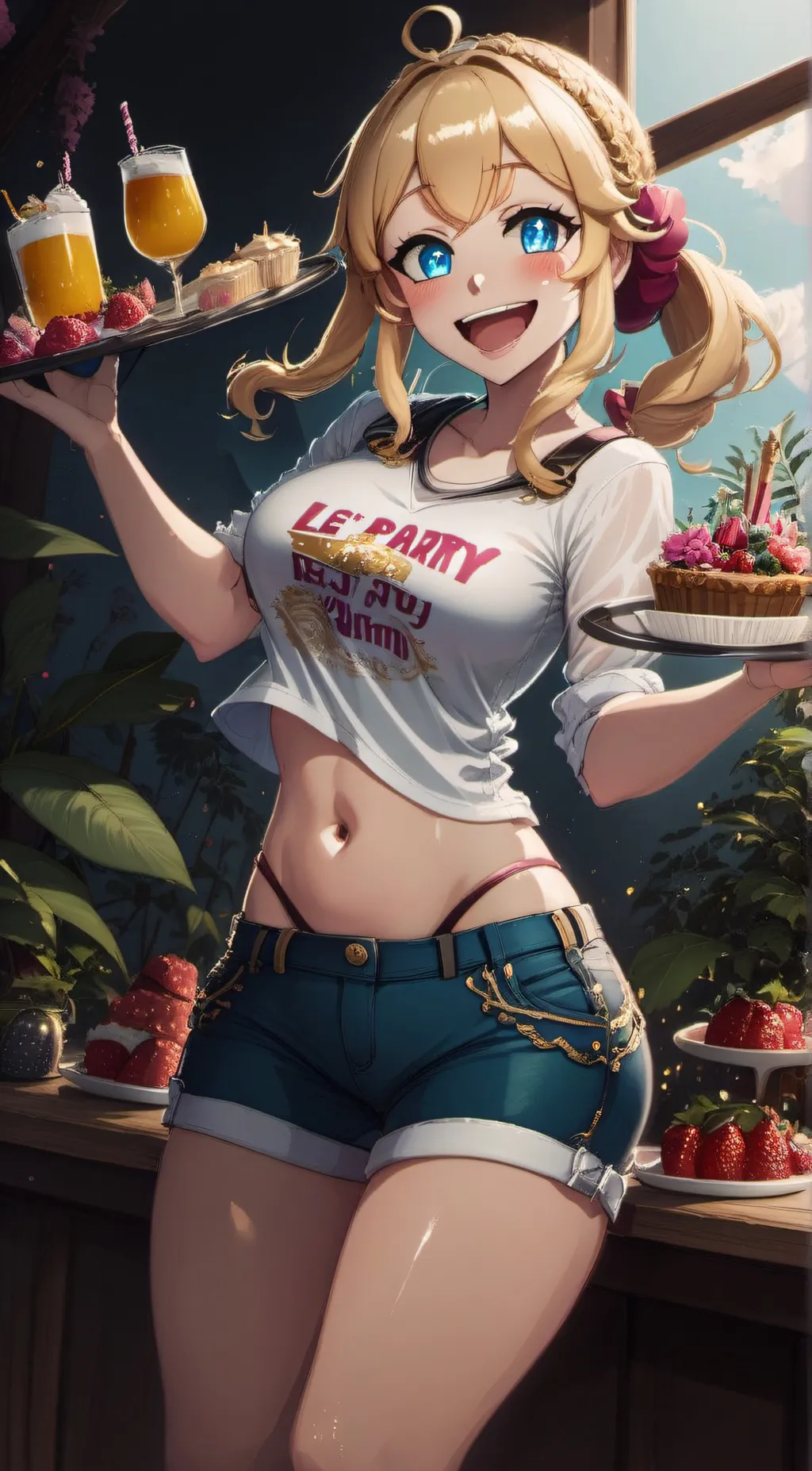 ai character: toy chica  background