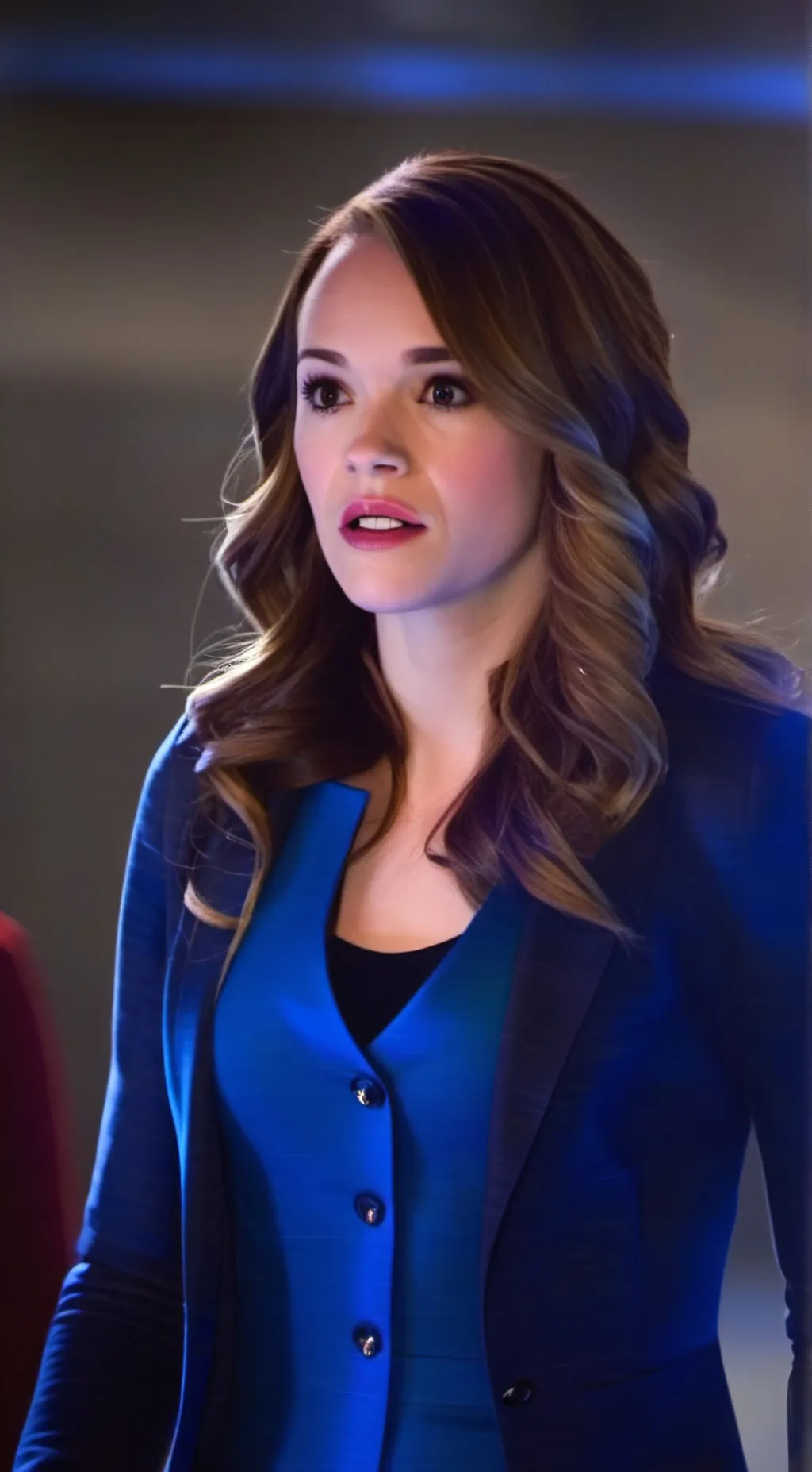 ai character: Caitlin Snow  background