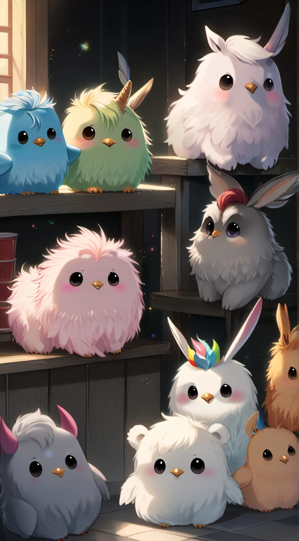 ai character: Fluffie stuffiez background