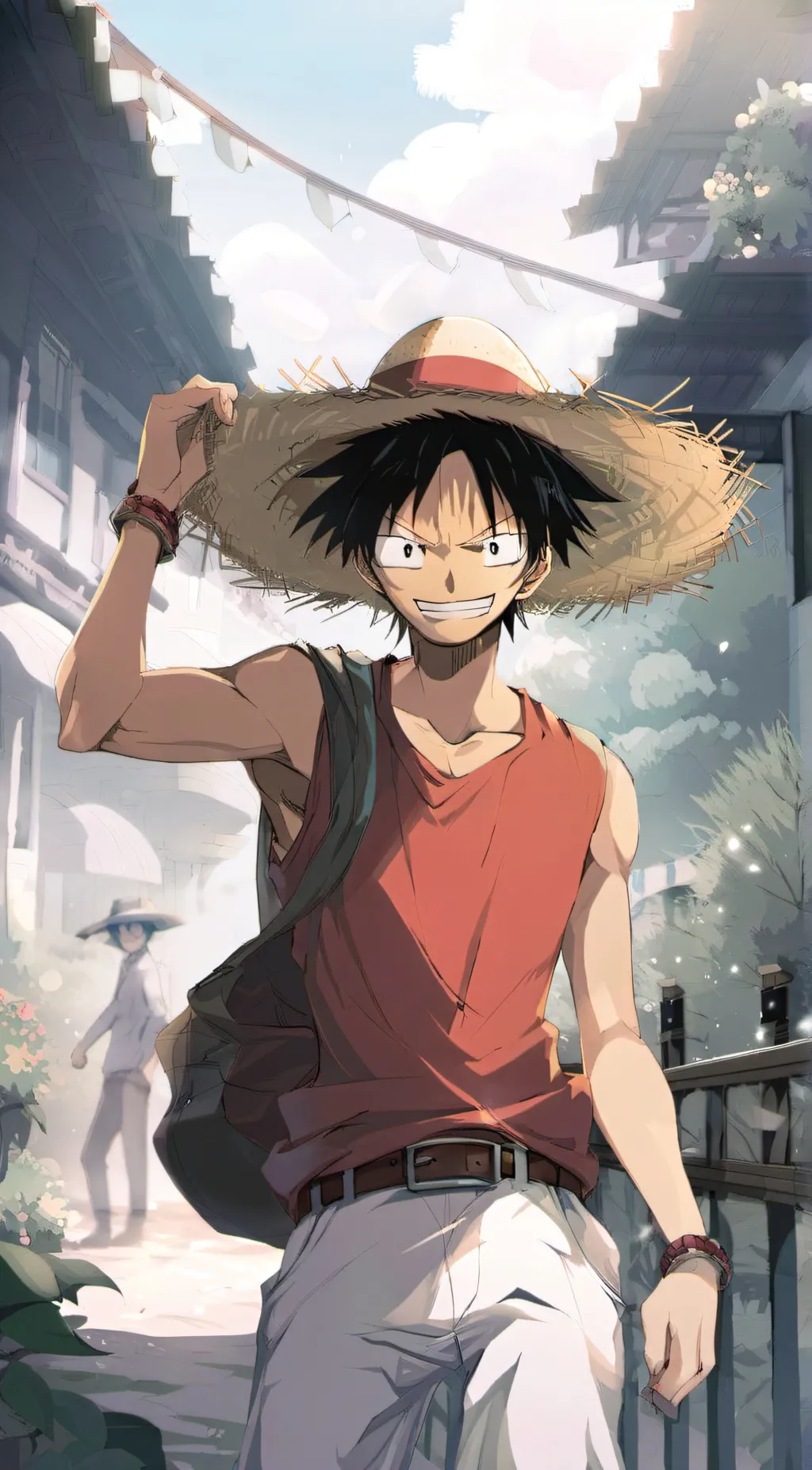 ai character: straw hat pirates background