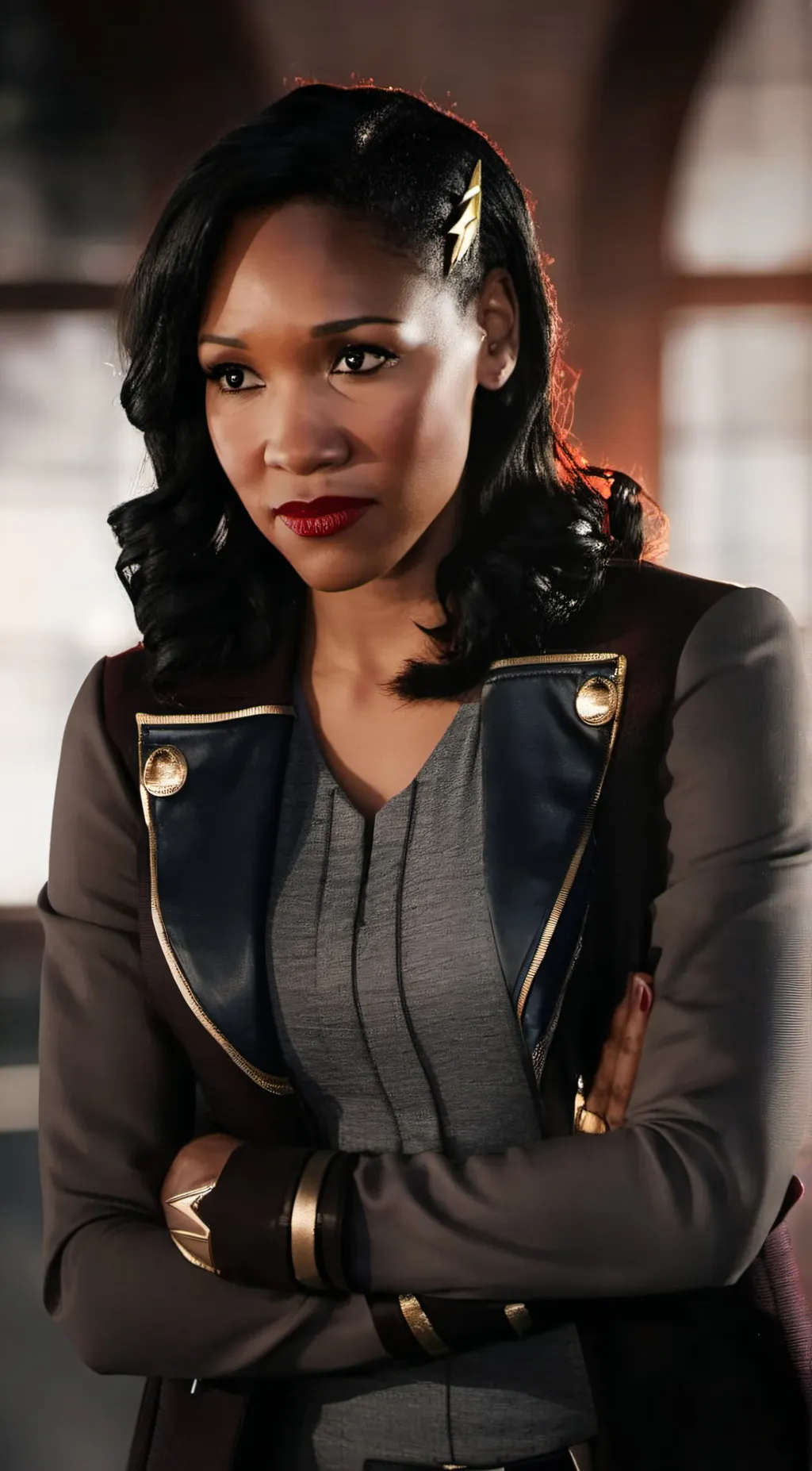 ai character: Iris West  background