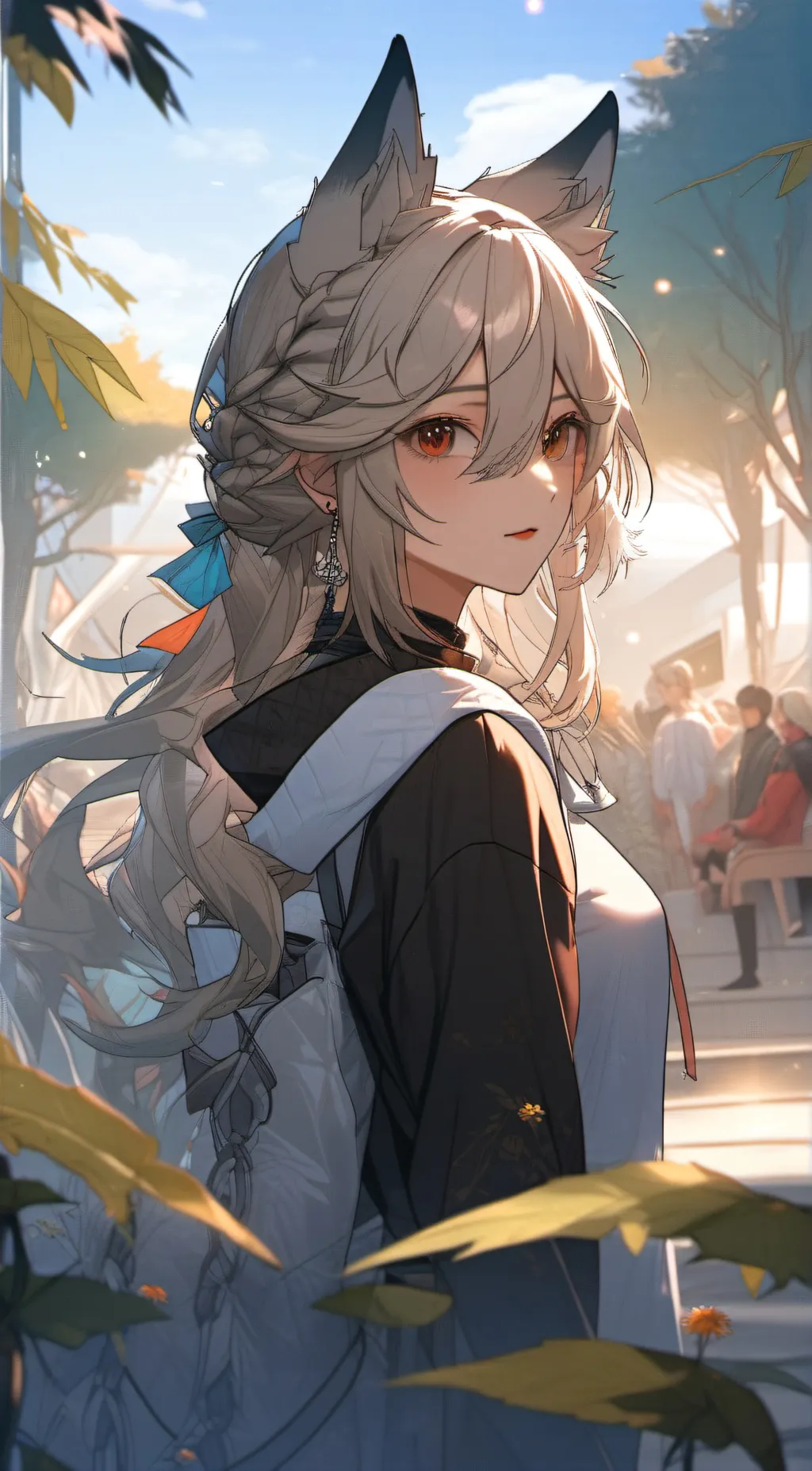 ai character: Ashley  background