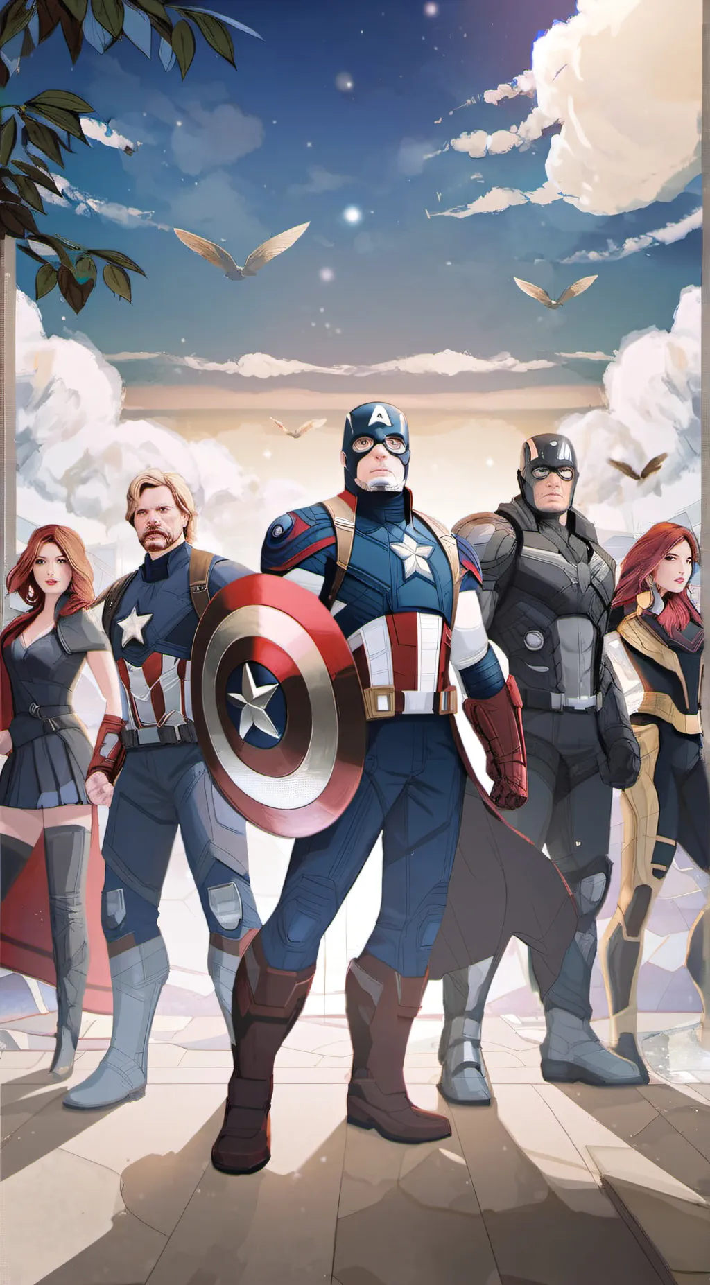 ai character: Avengers background