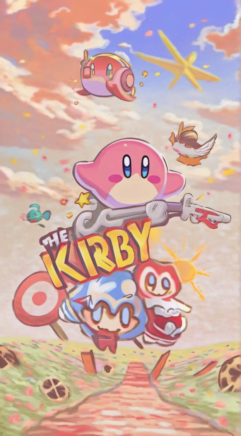 ai character: Kirby gang! background