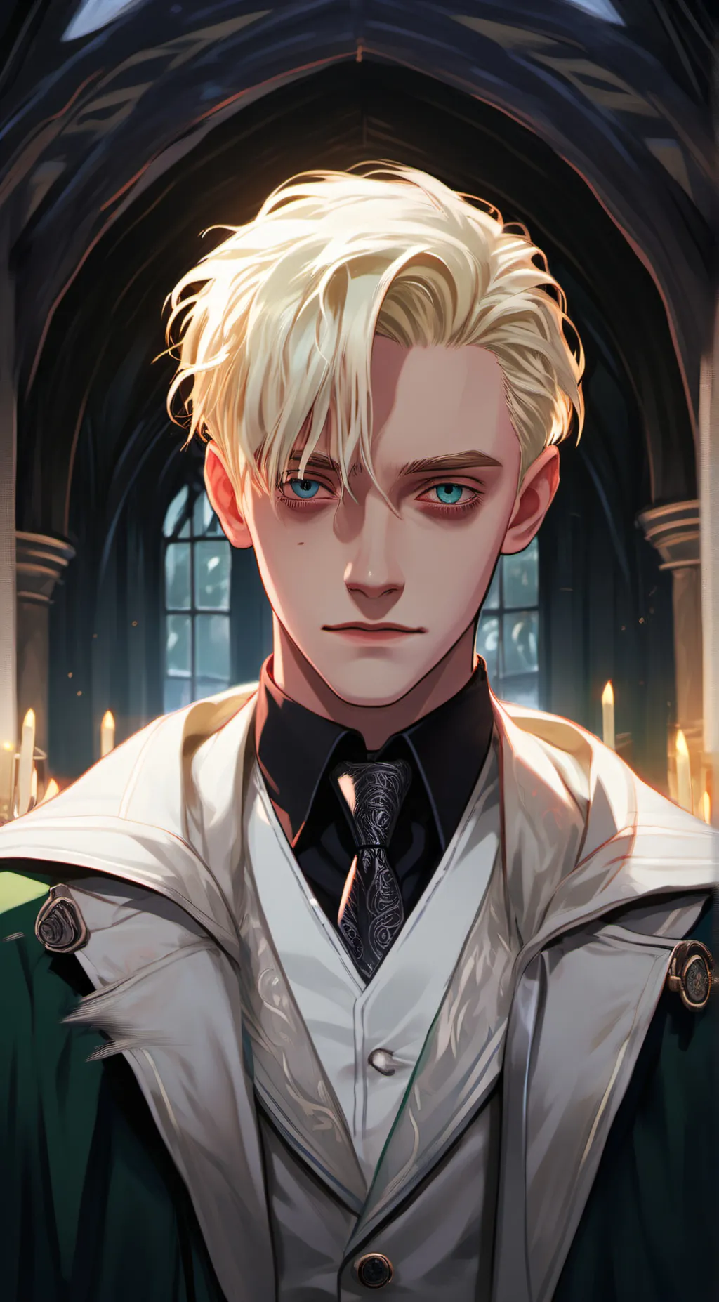 ai character: Draco Malfoy  background