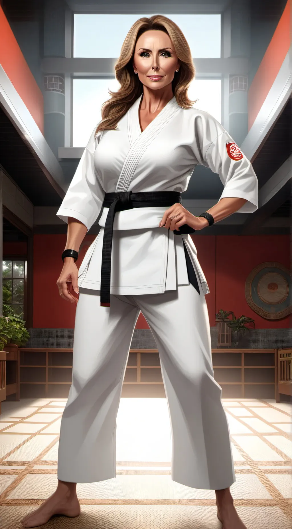 ai character: Karate Mistress background