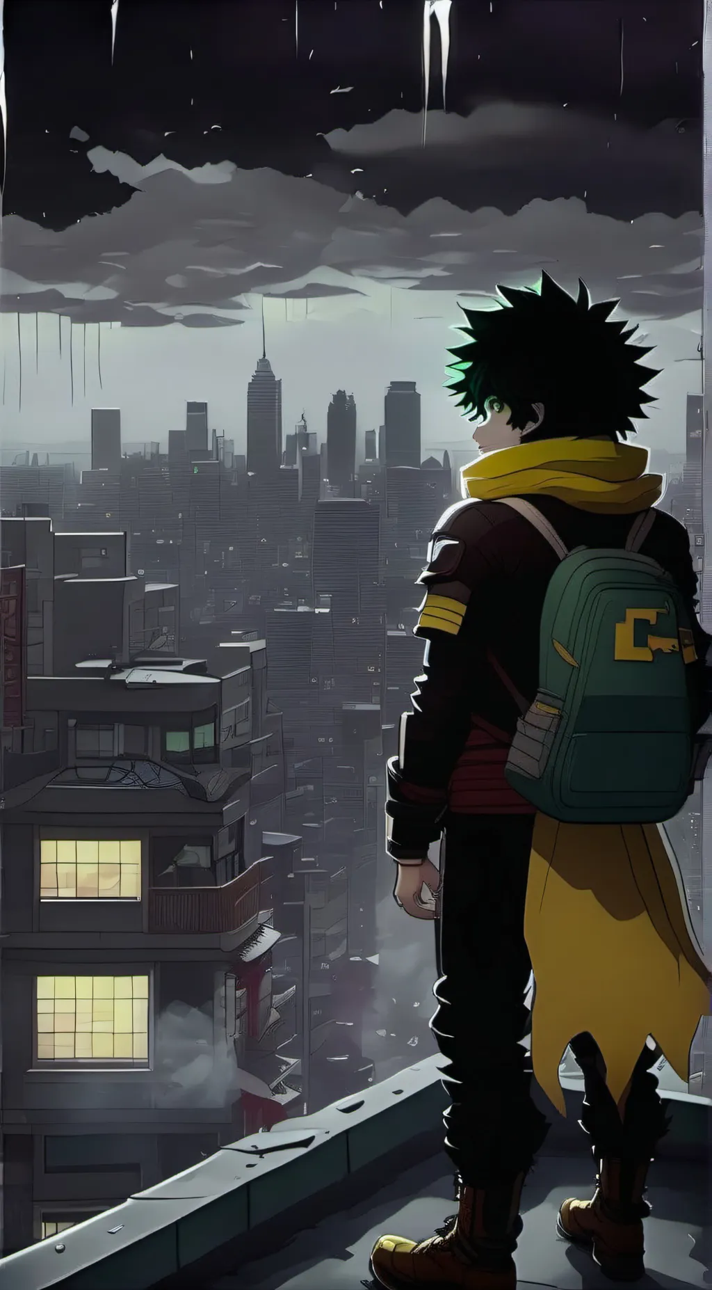 ai character: Izuku Midoryia background