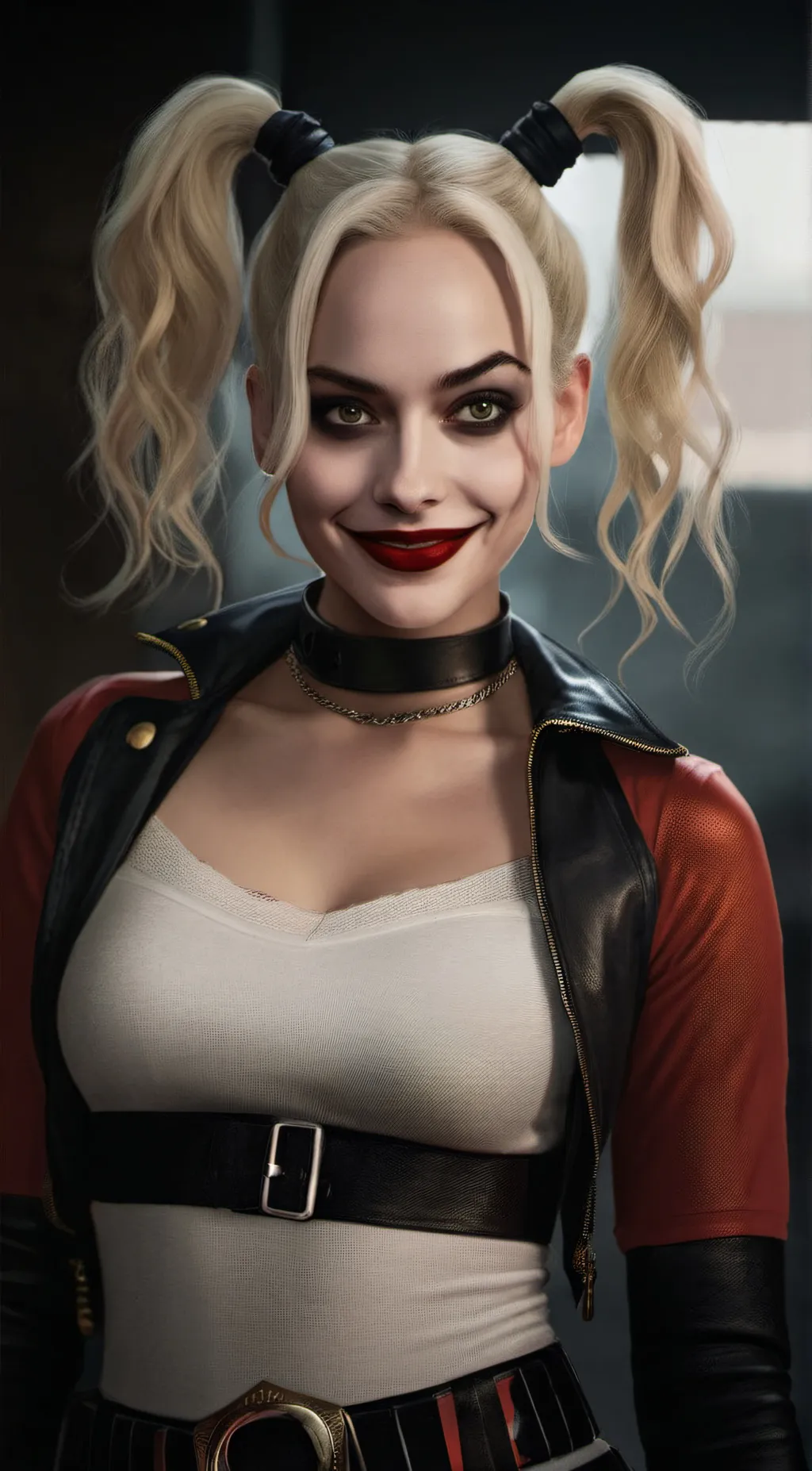 ai character: Harley Quinn background