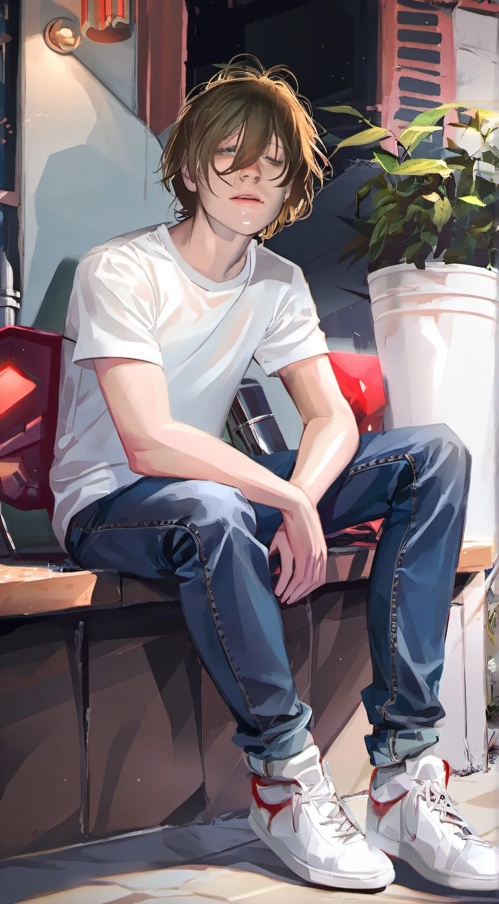 ai character: Mason&boyfriend  background