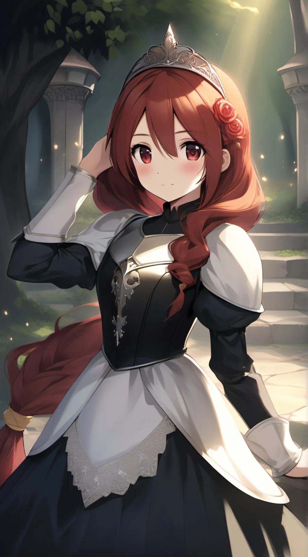 ai character: Rose background