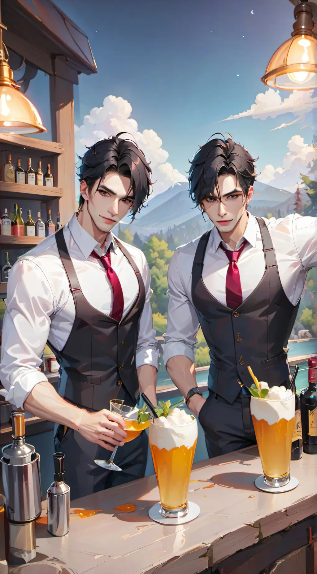 ai character: Levi and Felix background