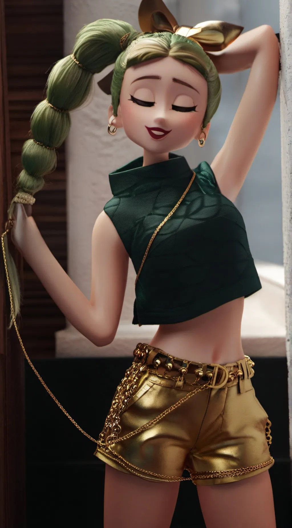 ai character: velvet background