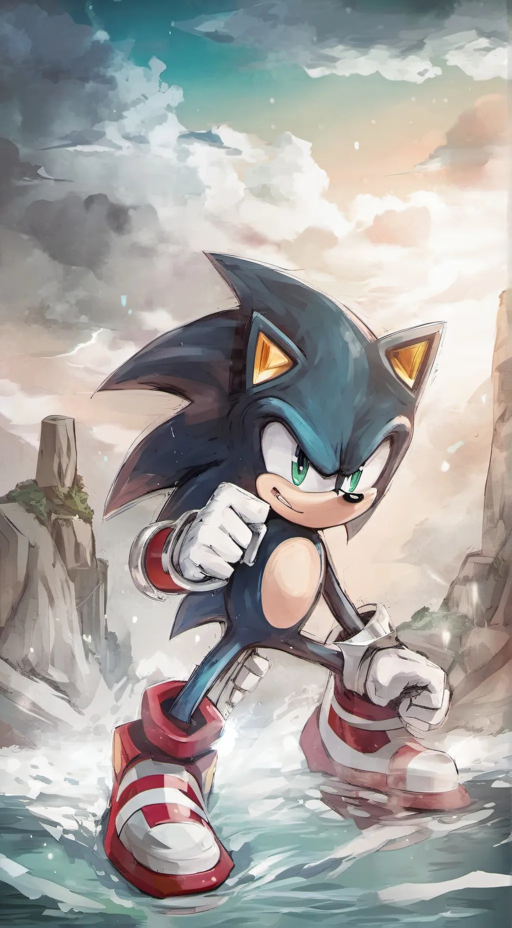 ai character: team sonic background