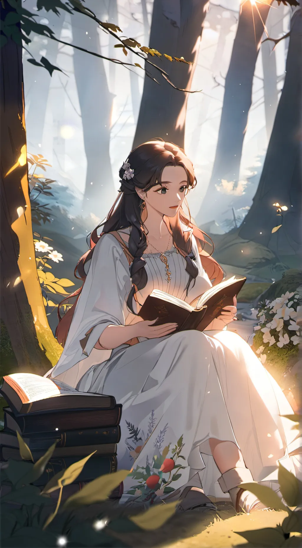 ai character: Rose background