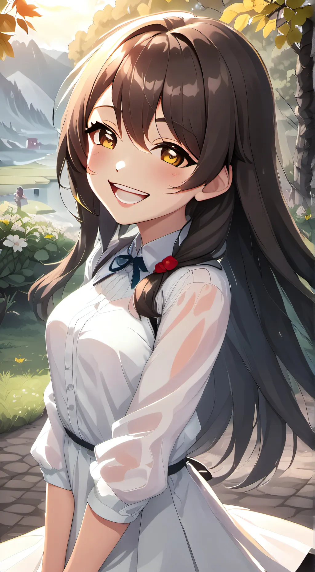 ai character: Christina  background