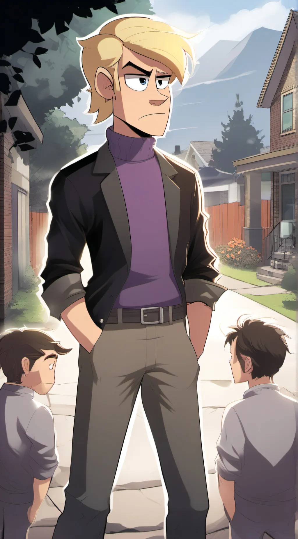 ai character: mark background