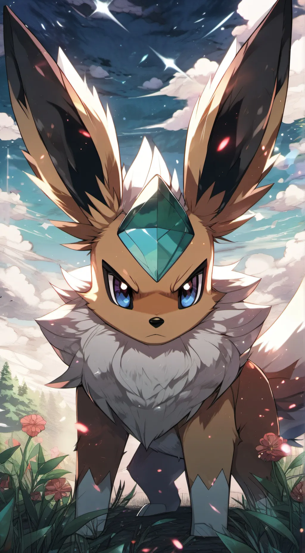 ai character: bad ass eevee background