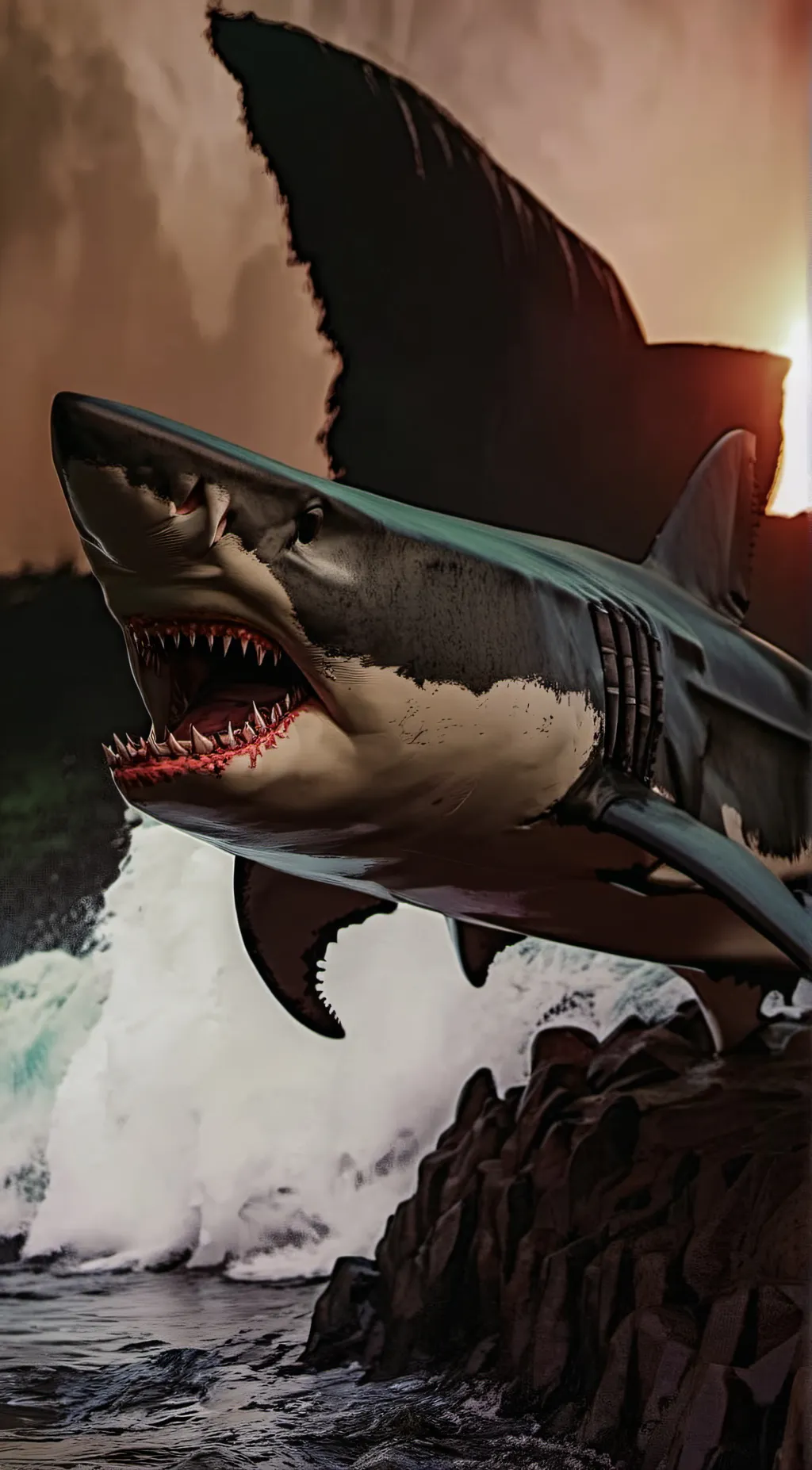 ai character: Shark quirk background
