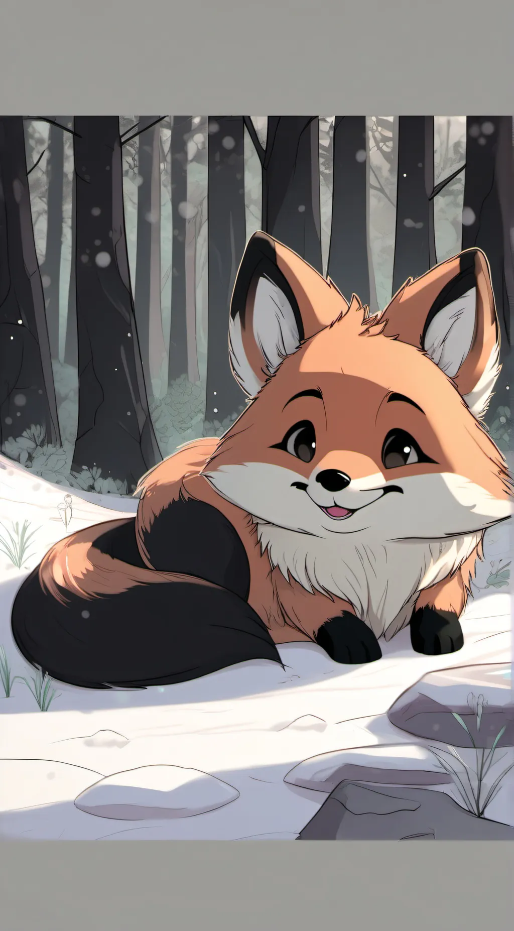 ai character: little fox background