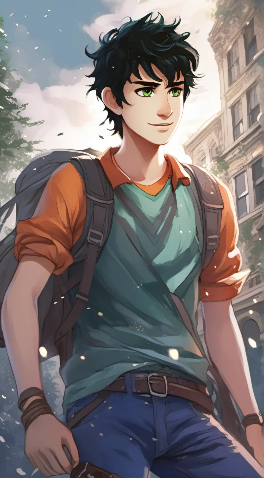 ai character: Percy Jackson  background