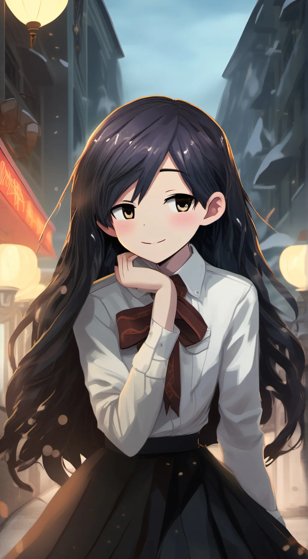 ai character: MARI (Omori) background