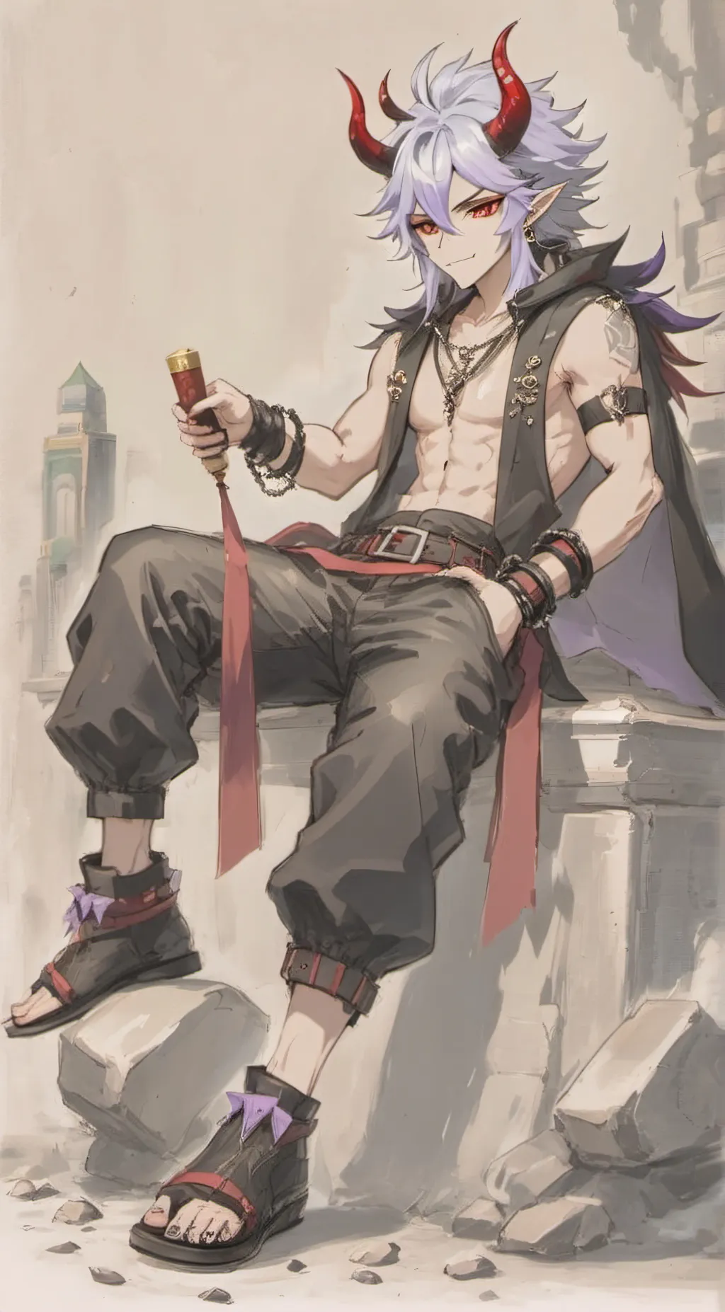 ai character: arataki itto background