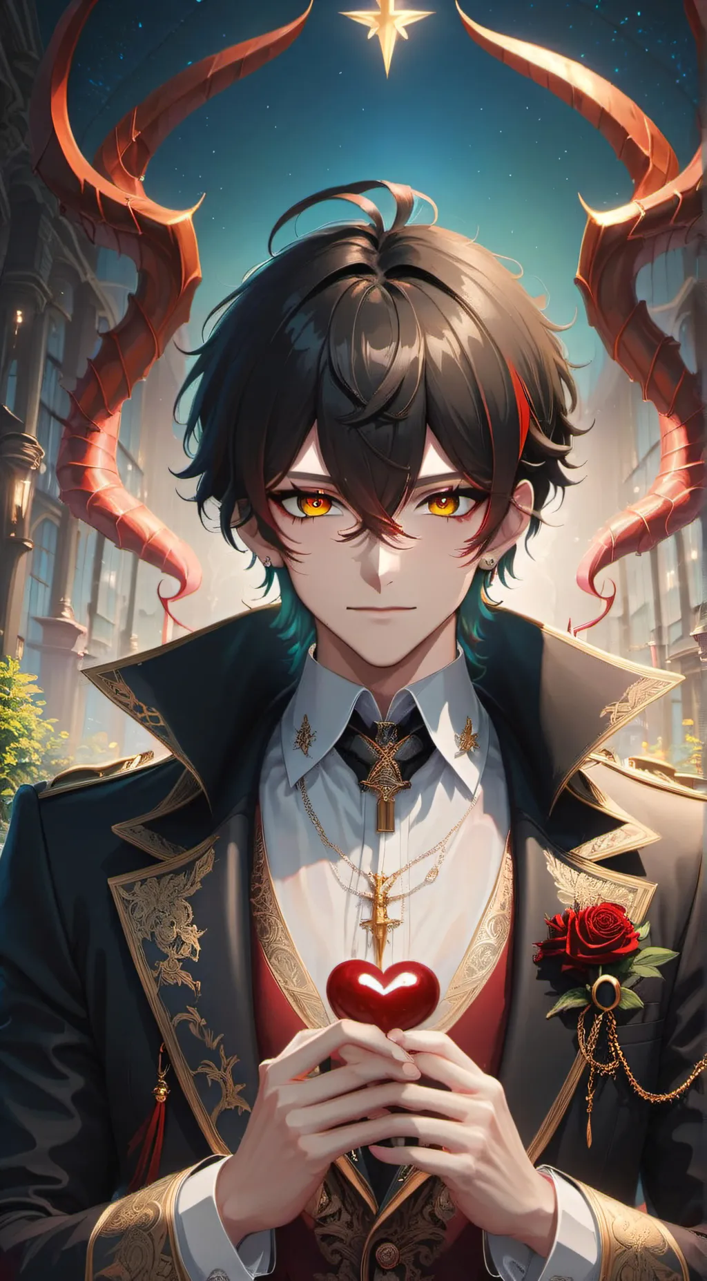 ai character: demon Lord badger background