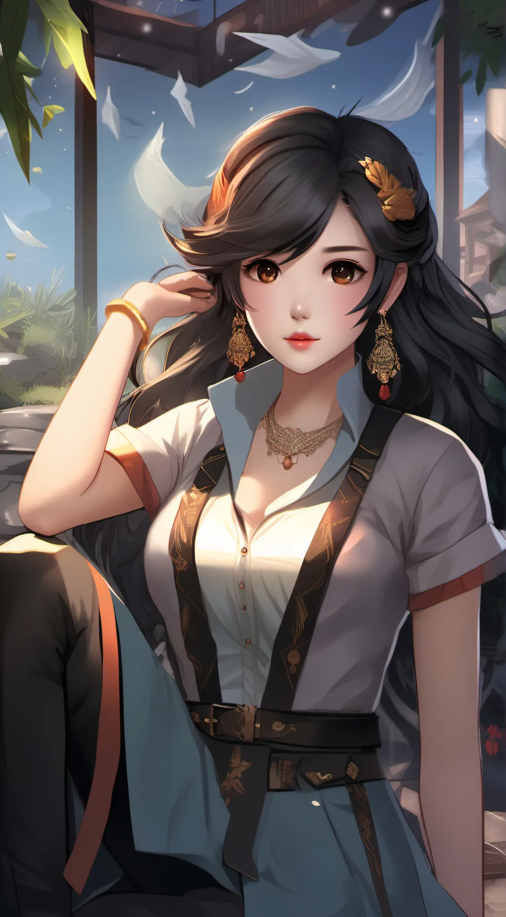 ai character: Aria background