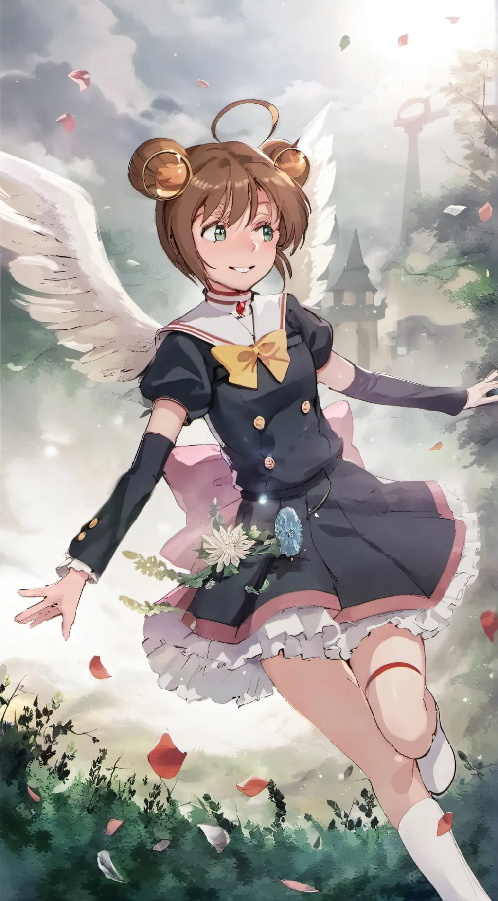 ai character: Sakura background