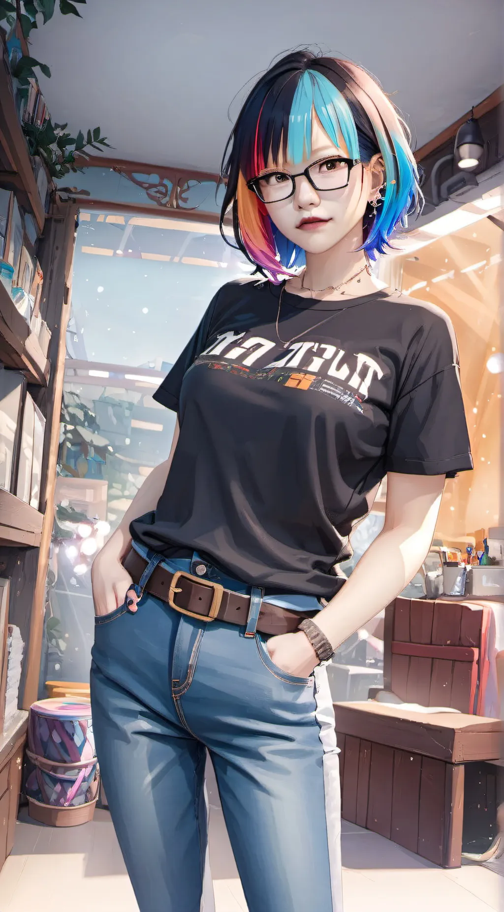 ai character: Japan Girl background