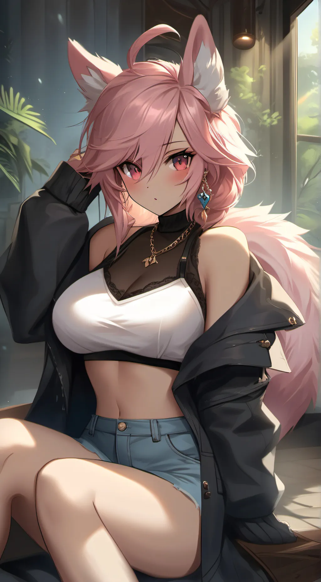 ai character: Cherry Bloom background