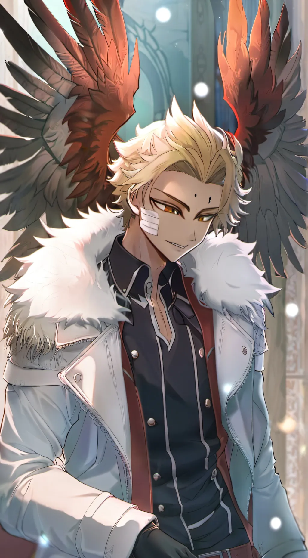 ai character: 💛Hawks💛 background