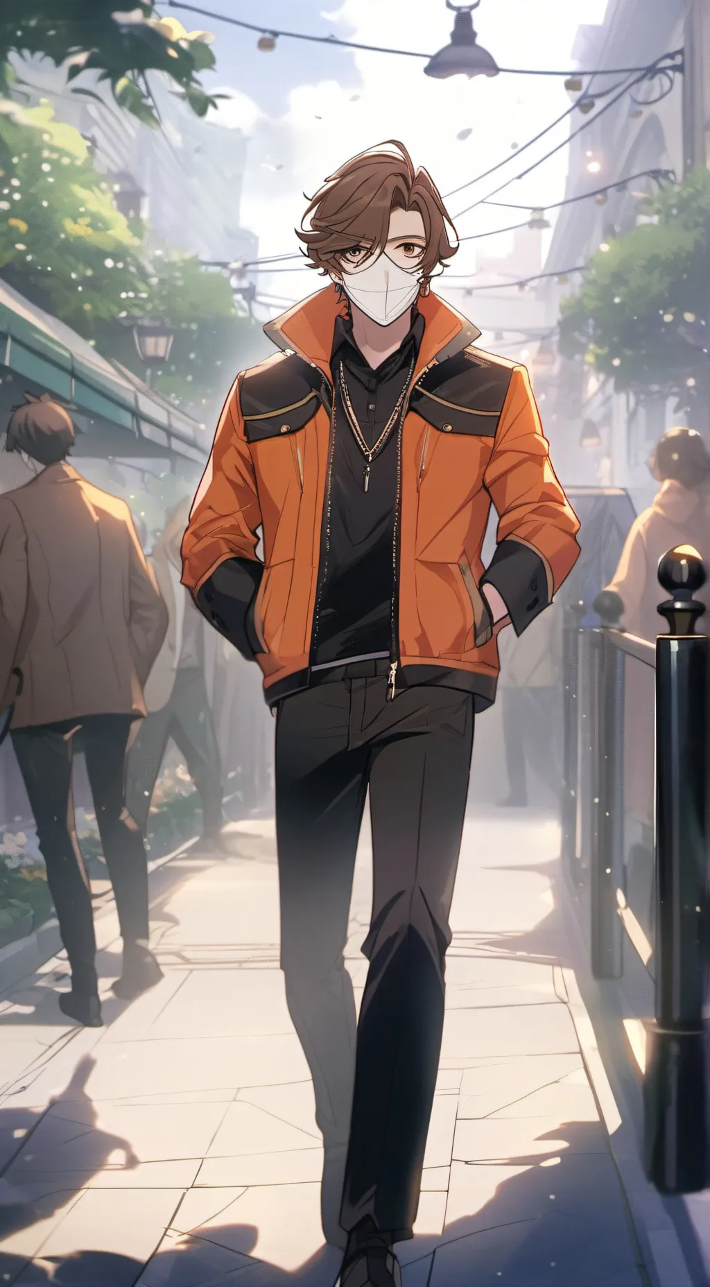 ai character: masky background