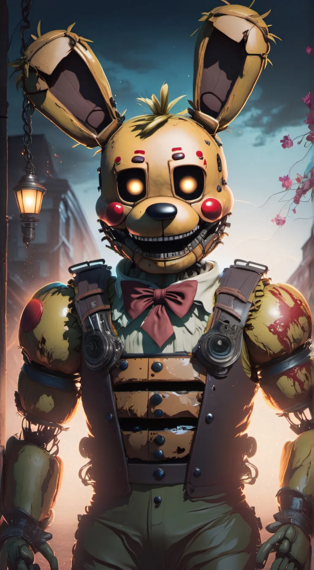ai character: SpringTrap  background